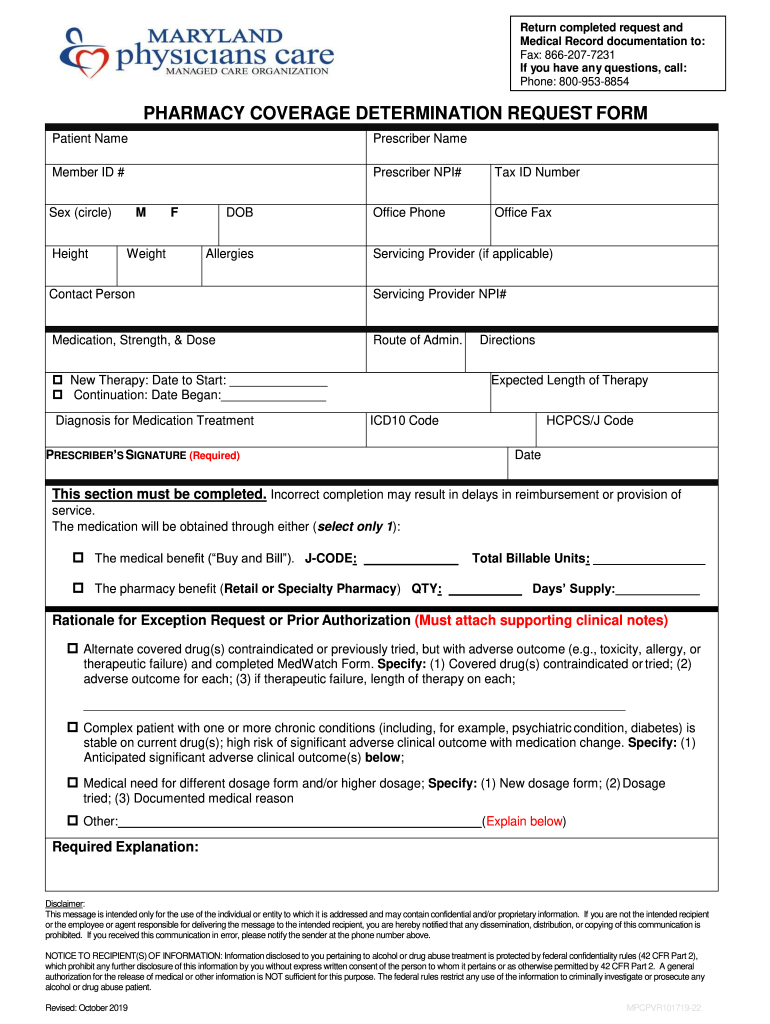 MarylandPhysicianCarePA Request Form090808 DOC