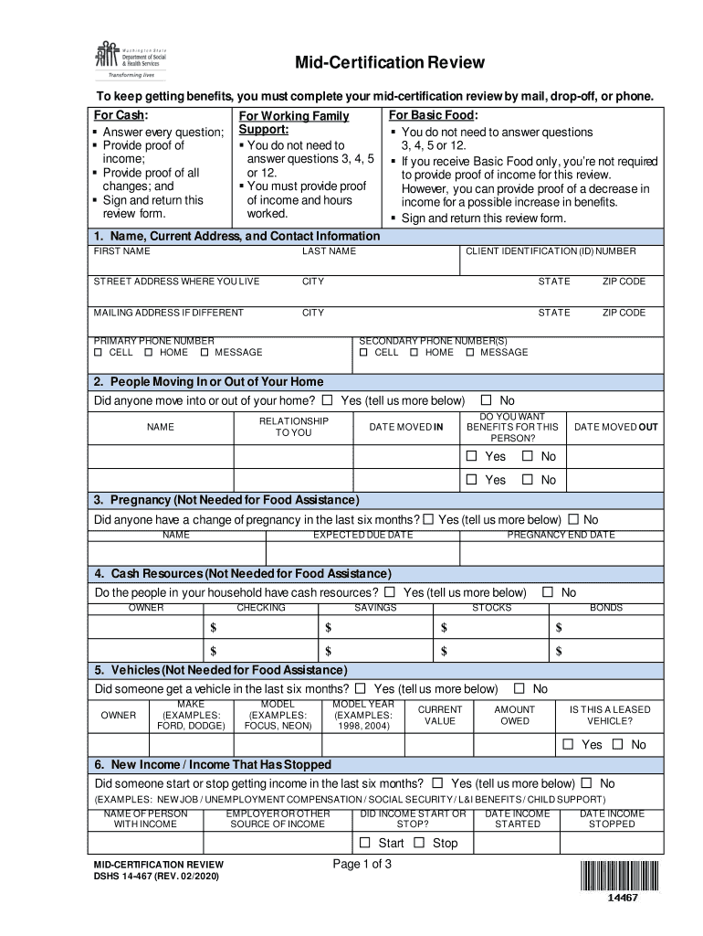 Statement of Understanding Mid Certification Review  Form