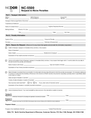 Nc 5500 - Fill Out and Sign Printable PDF Template | signNow