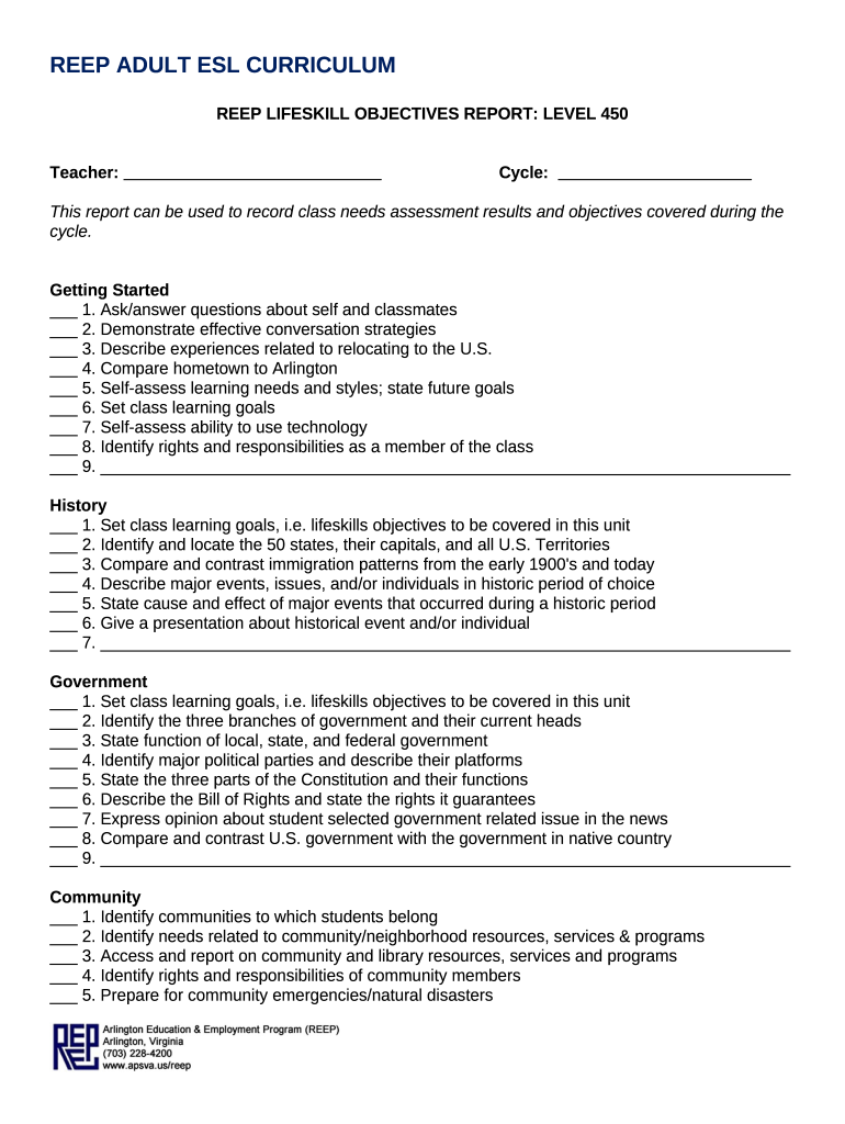 Esl Progress Report Samples PDF  Form