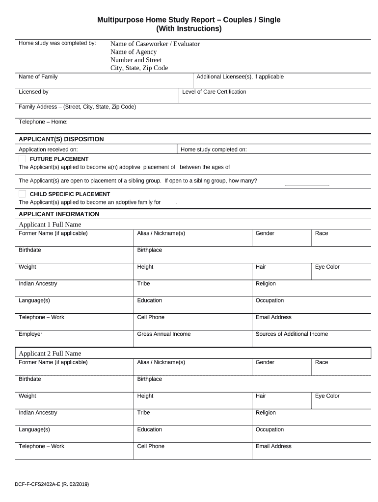 Structured Analysis Family Evaluation  Form