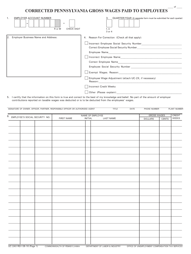 Get and Sign Pa Corrected 2016-2022 Form