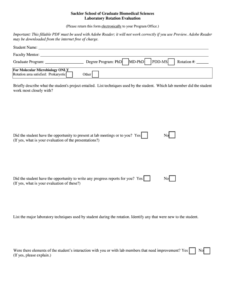 Graduate Program in Genetics Tufts University Graduate  Form