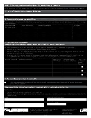 New Declaration of Associates Form Now LiveVictorian