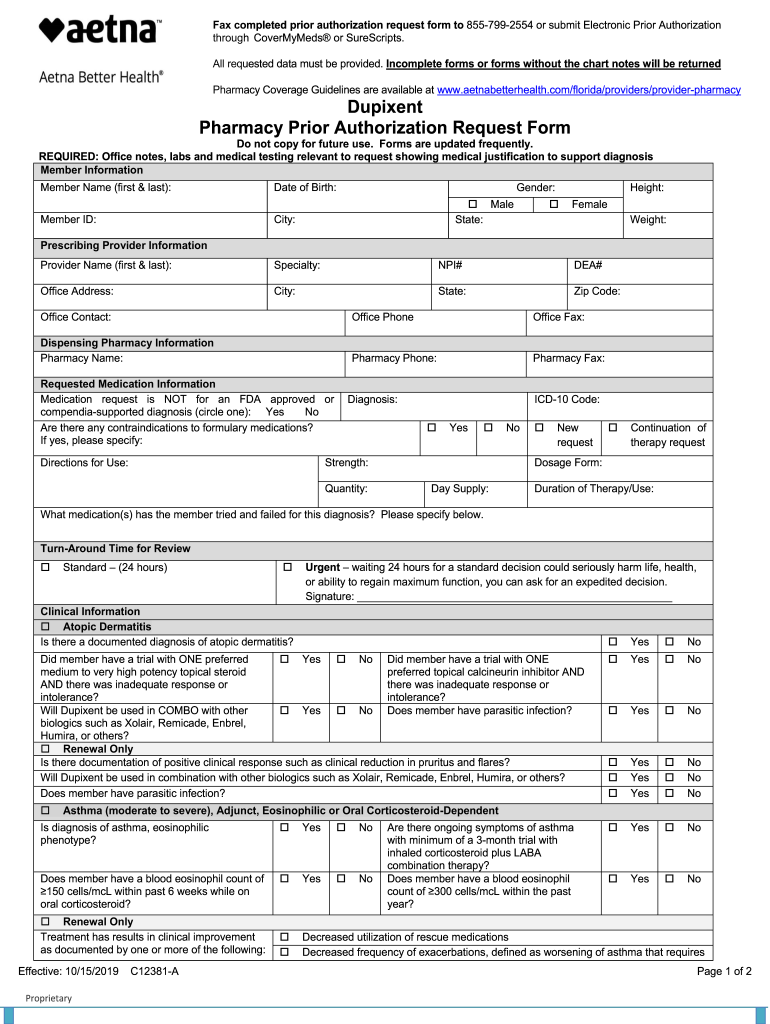 Dupixent Request Form FL Accessible PDF