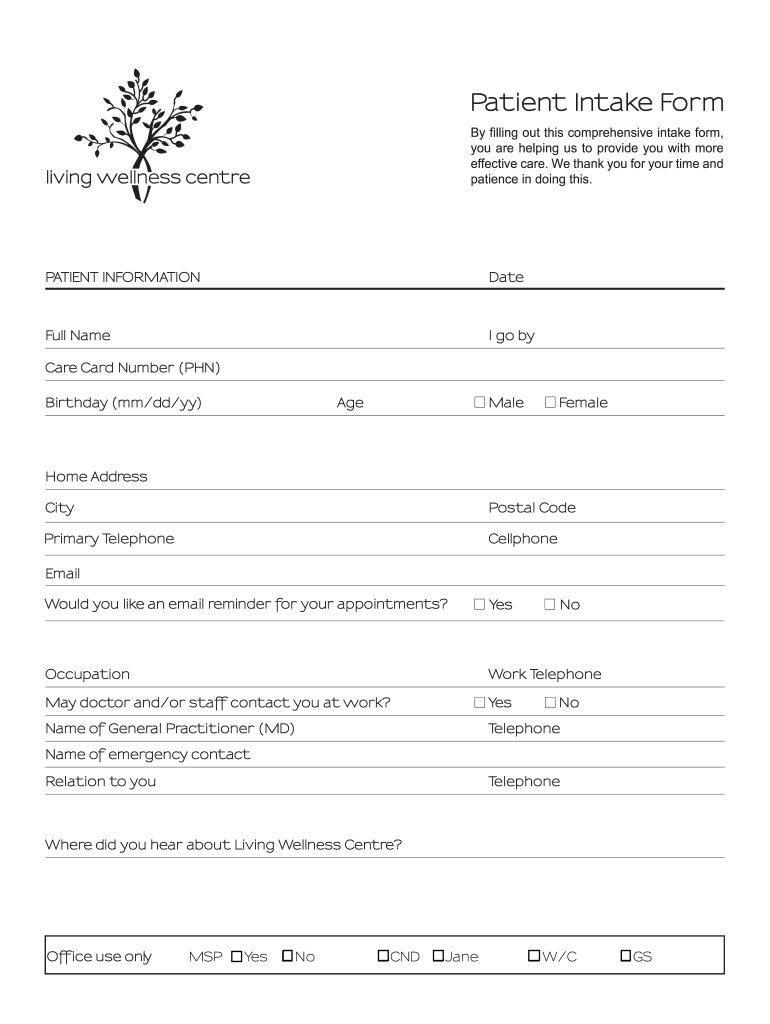  Social Work Intake Form Template Fill Out and Sign 2019-2024