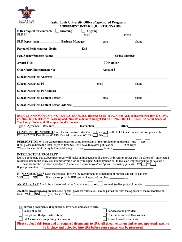 Saint Louis University SLU - Fill Out and Sign Printable PDF Template | signNow