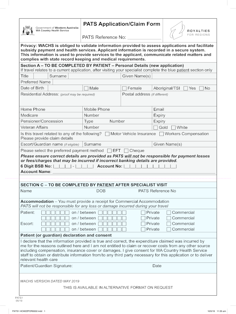 Pats Form Wa