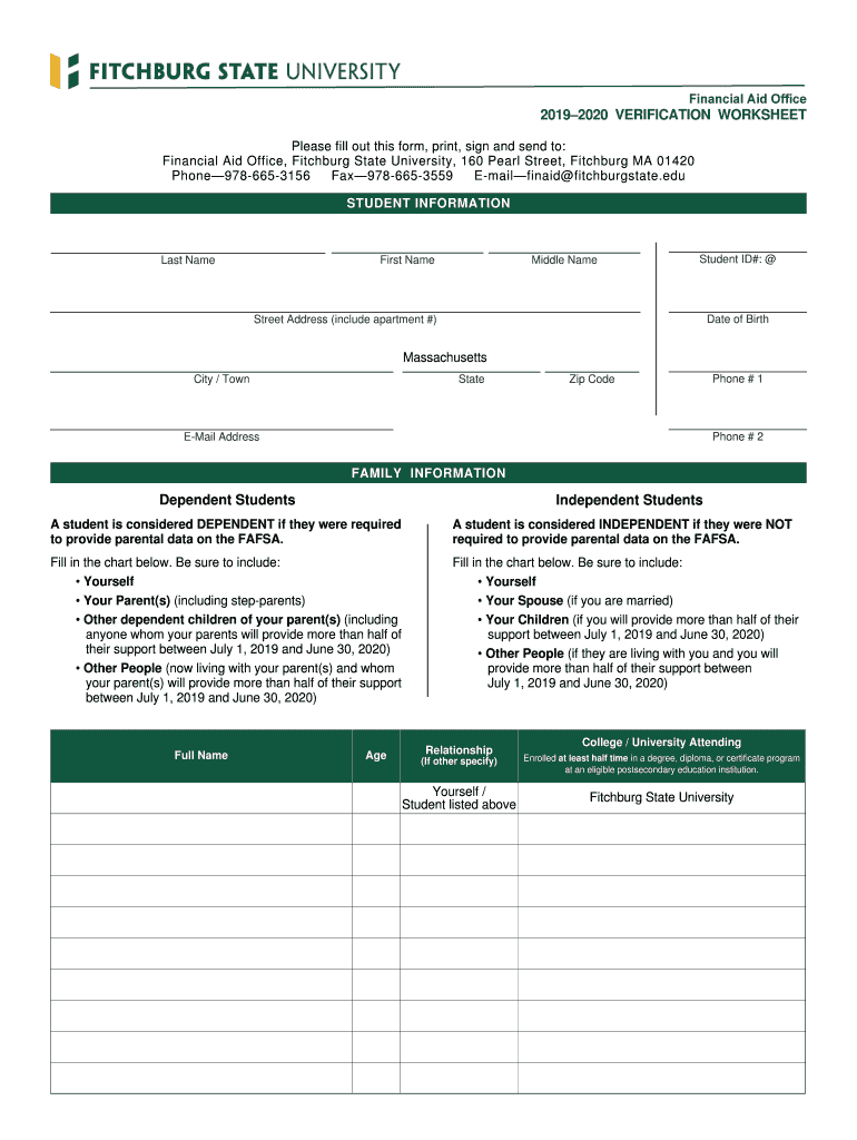  Title IV Authorization and Financial AidFitchburg State 2019-2024