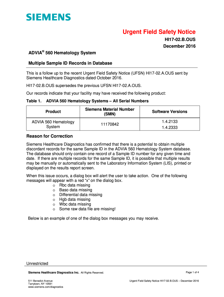 Advia 560 User Manual PDF  Form