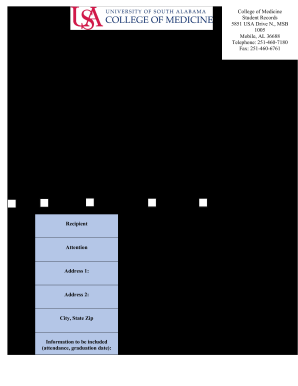 College of Medicine Verification Form