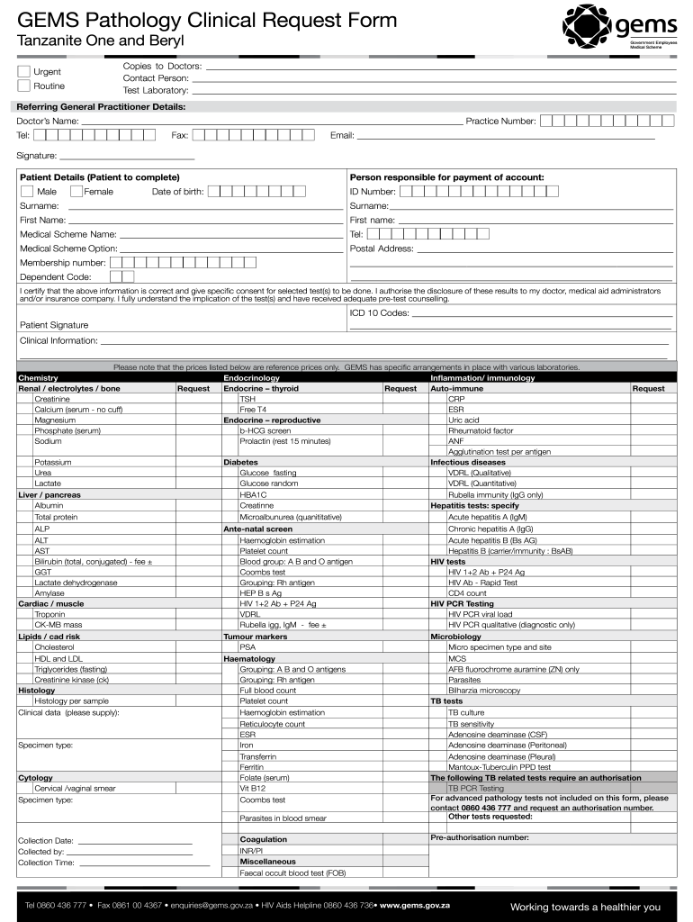 Gems Beryl Specialist Referral Form