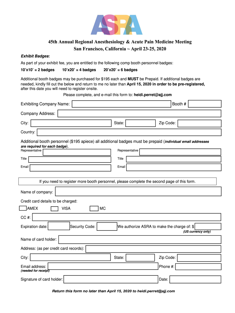  45th Annual Regional Anesthesiology & Acute Pain Medicine 2020-2024