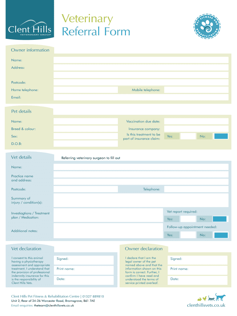 Pet Insurance Veterinary Fee Claim Form HCF Yumpu