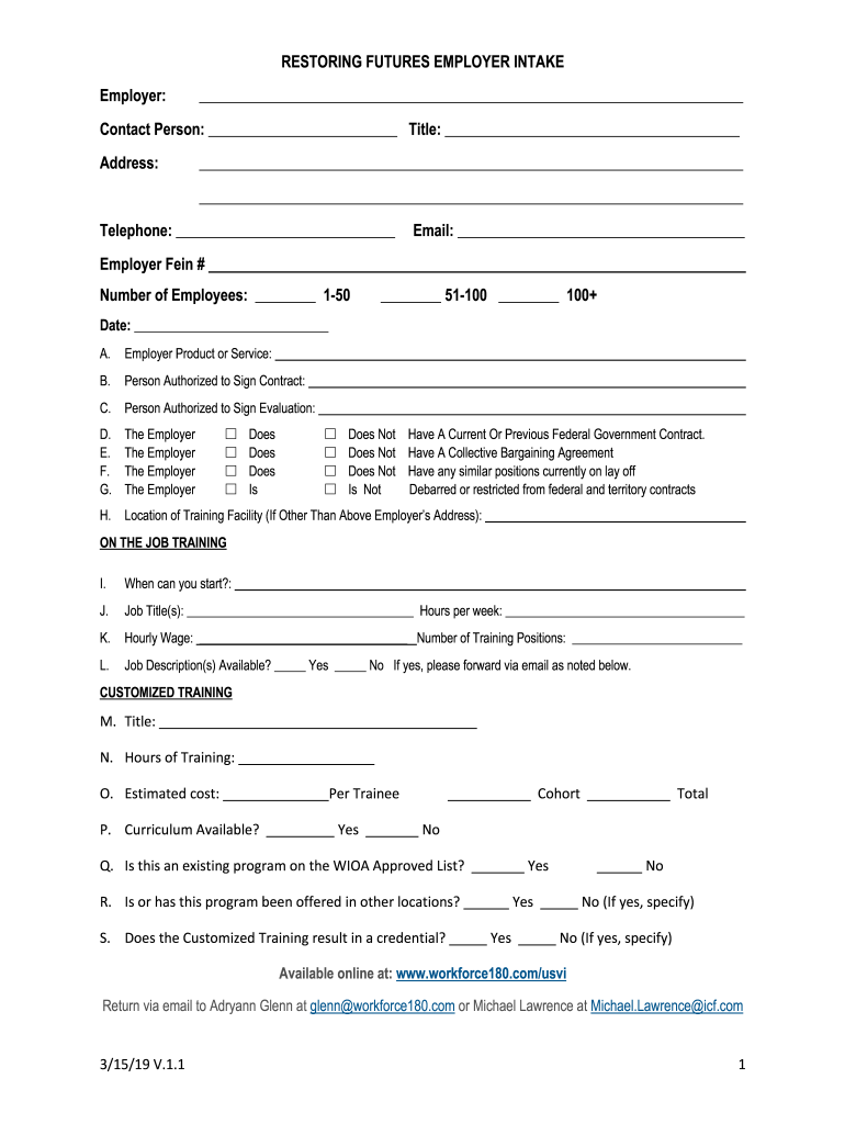  3 15 19 Employer Intake Form for Public Completion V2 1 2019-2024