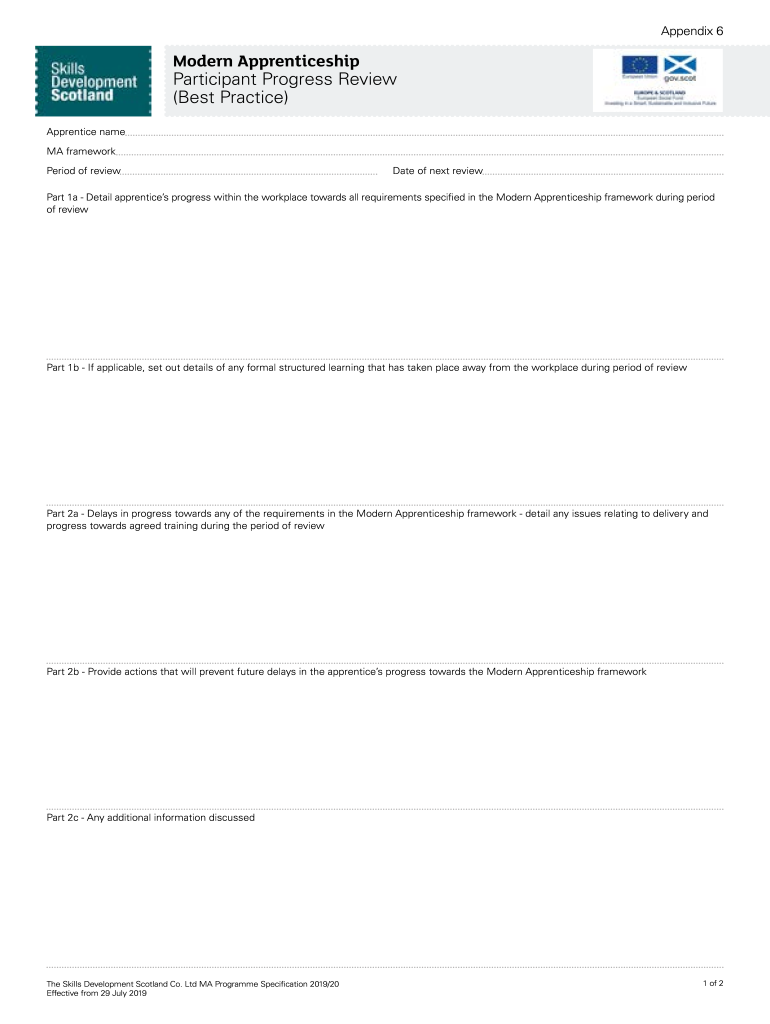 Apprentice Appraisal Form NLBC