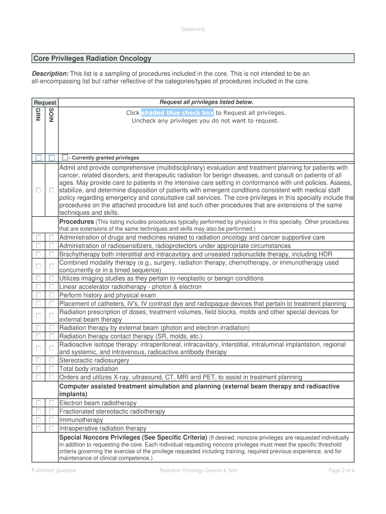 A Framework for Quality Radiation Oncology and Care ASTRO  Form