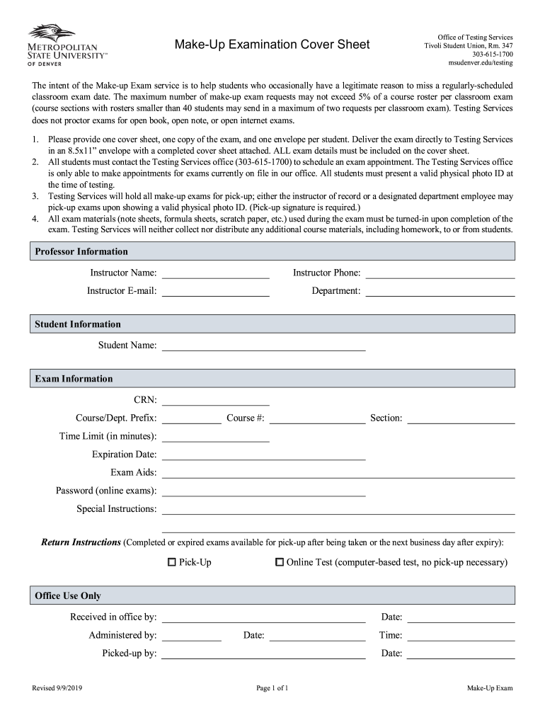 ACT Residual Testing ServiceOffice of Testing Services  Form