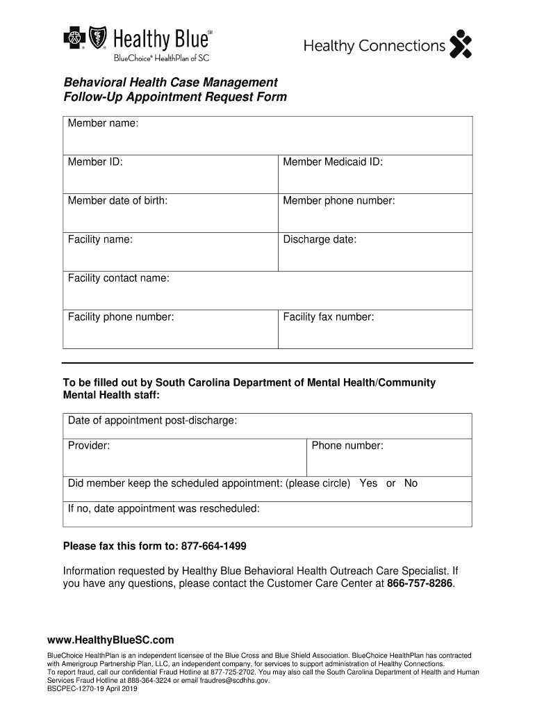 Behavioral Health Service Request Form Molina