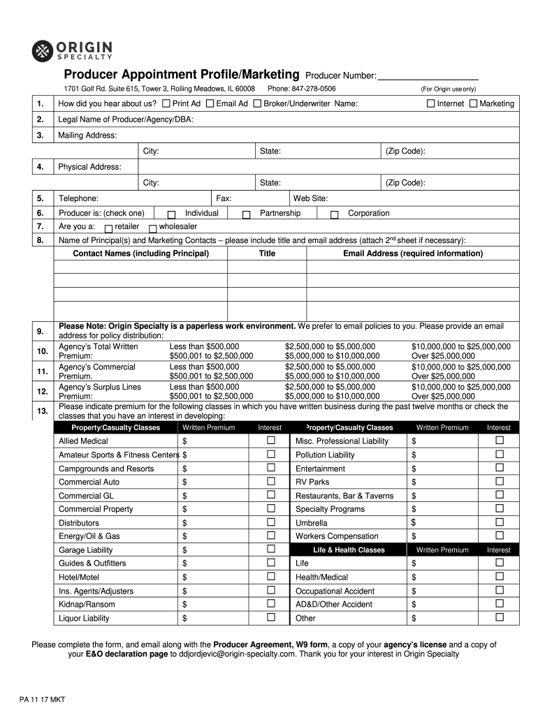 Business Entity Idaho Department of Insurance  Form