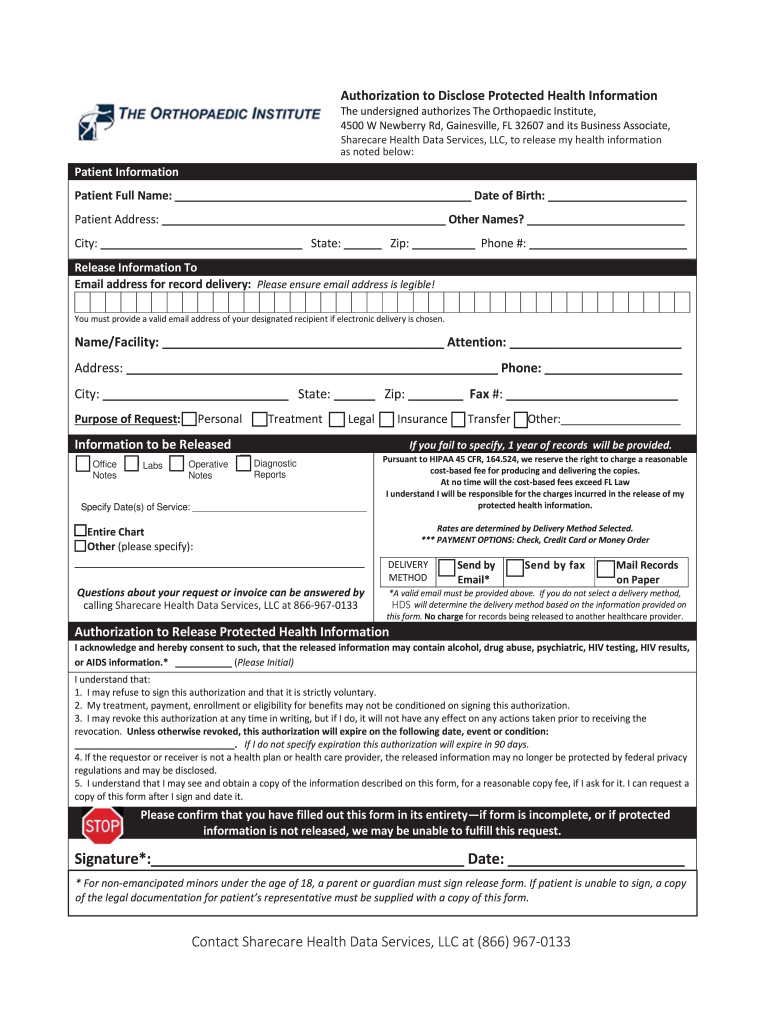 Timothy Lane, M D the Orthopaedic Institute  Form