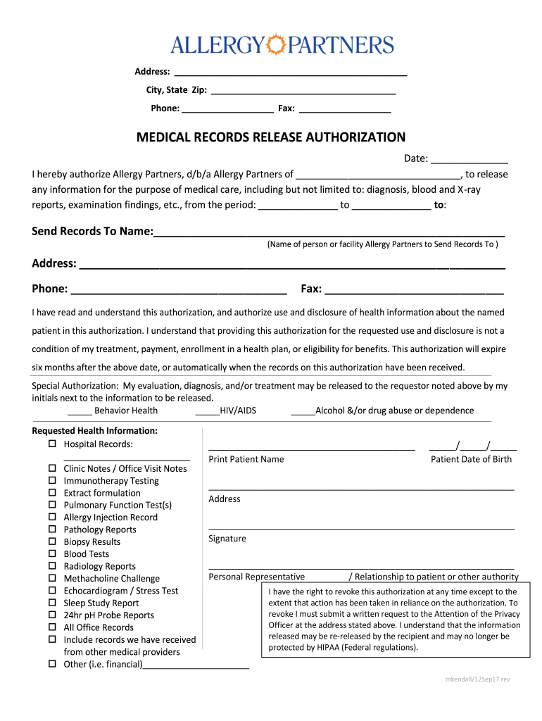  Authorization to Release Medical Records Mercy Iowa City 2017-2024