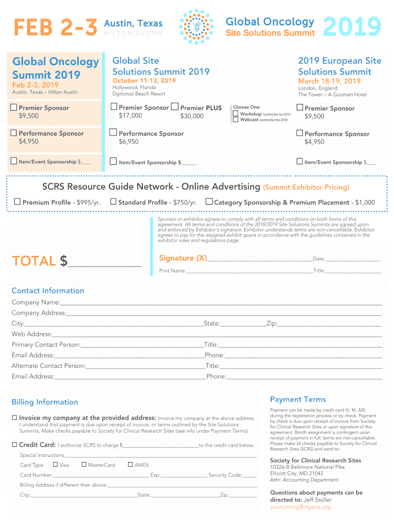 Global Oncology  Form