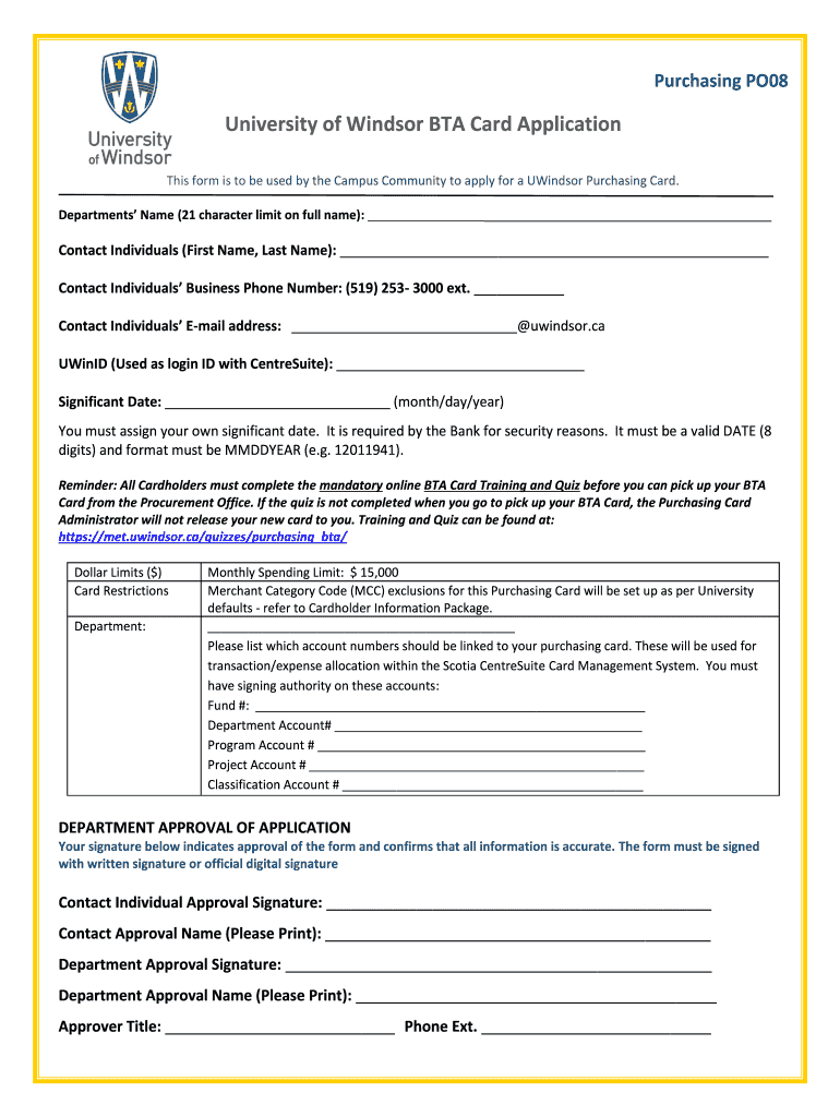  3215 FR 06 Purchasing Card Request FormIt's Your Yale 2019-2024