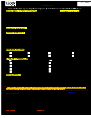 Release of Medical Info Form Indiana American Health