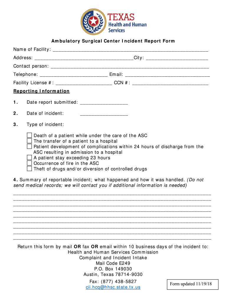 RCC Incident Intake Information Form Georgia Department of
