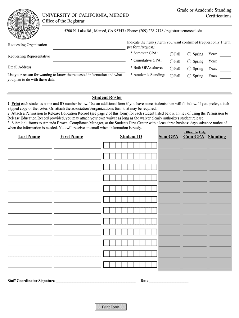 Undergraduate Minor Change Office of the Registrar UC  Form