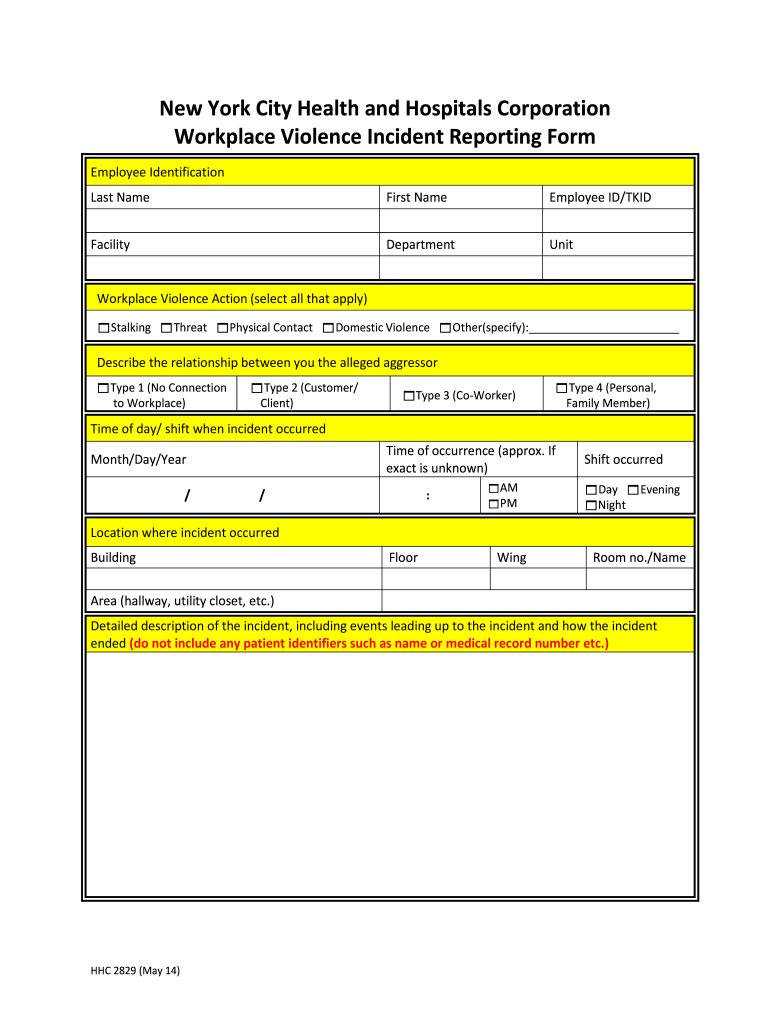 Dss Workplace Violence Prevention Policy Committee for  Form