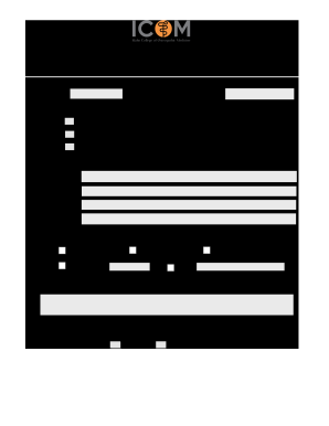 ICOM Incident Report Form Copy Pages