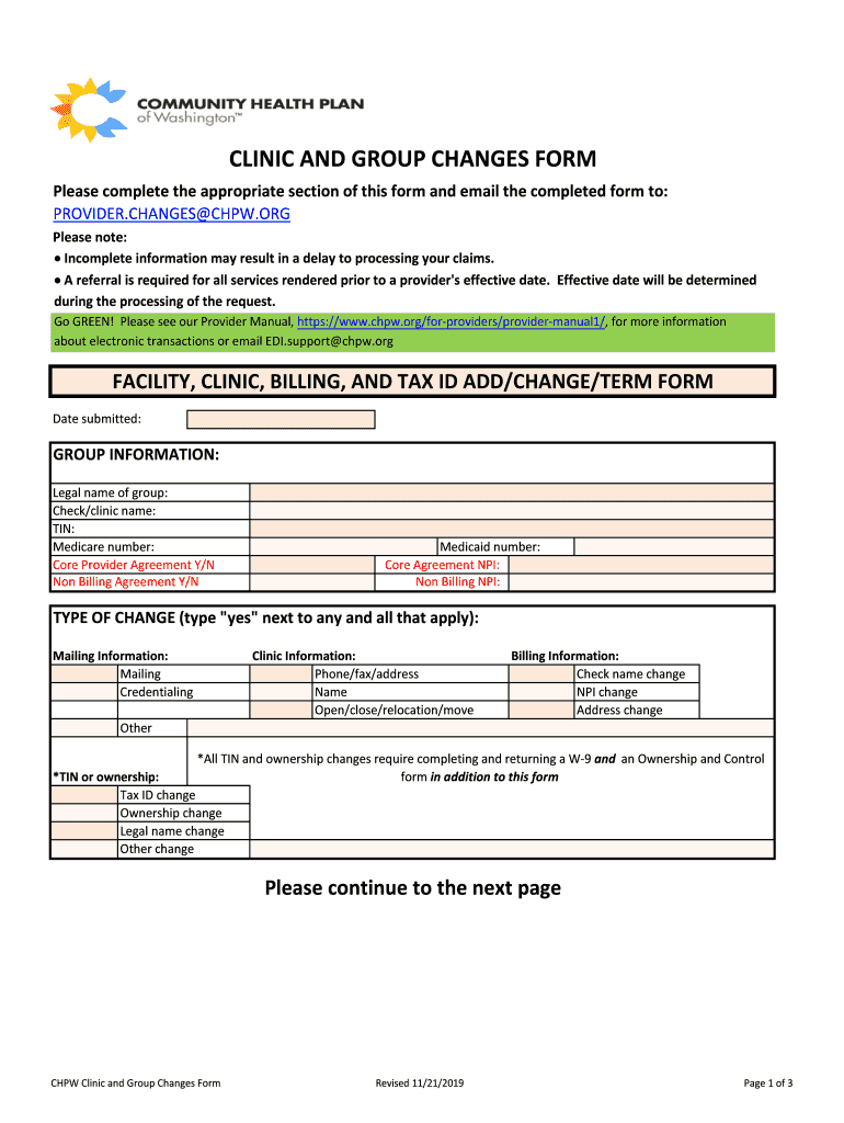 New Add Change Term Online Forms for Individual Providers