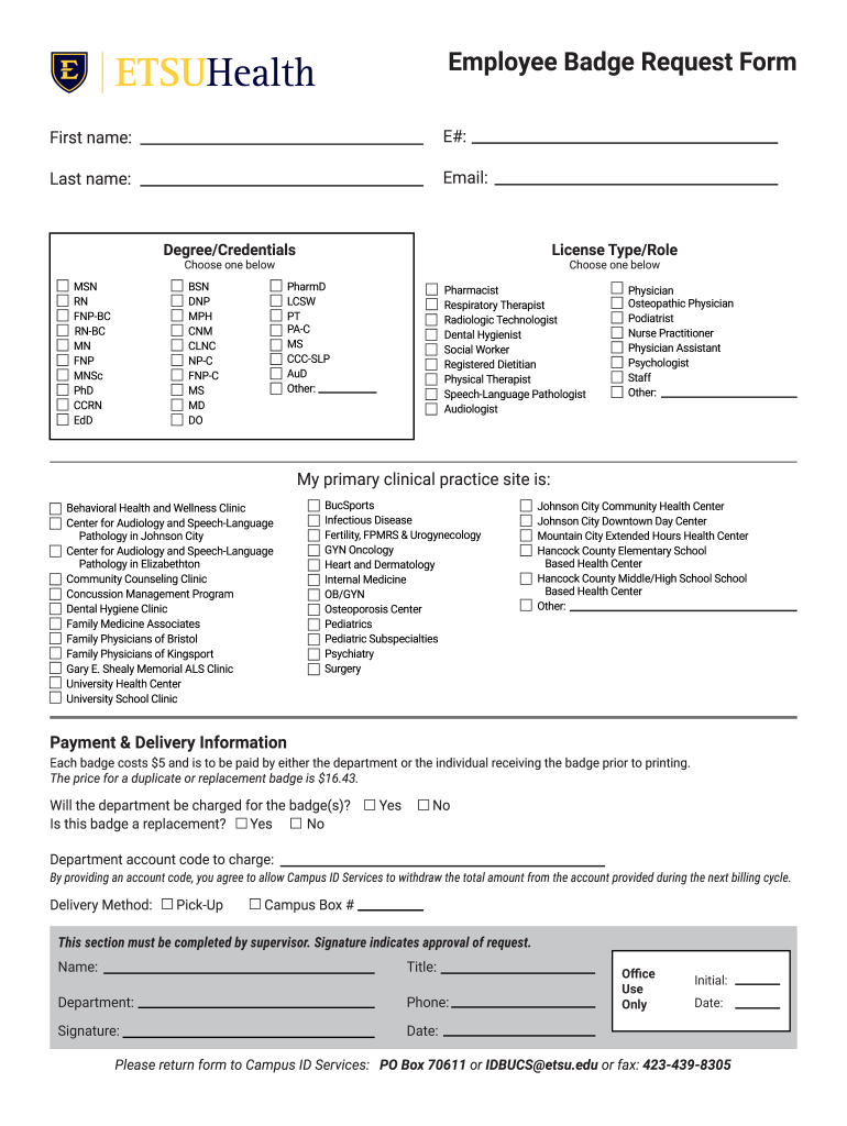 License TypeRole  Form