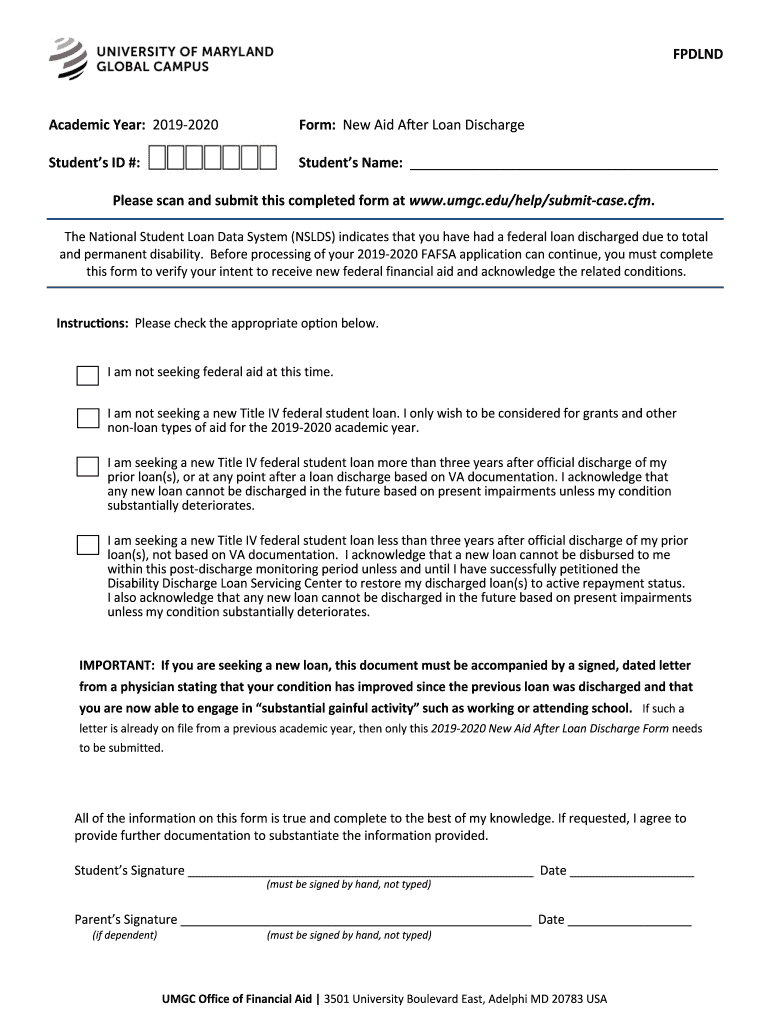  Form Confirmation of Household Member UMGC 2019