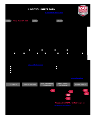 Georgia Science Engineering Fair  Form