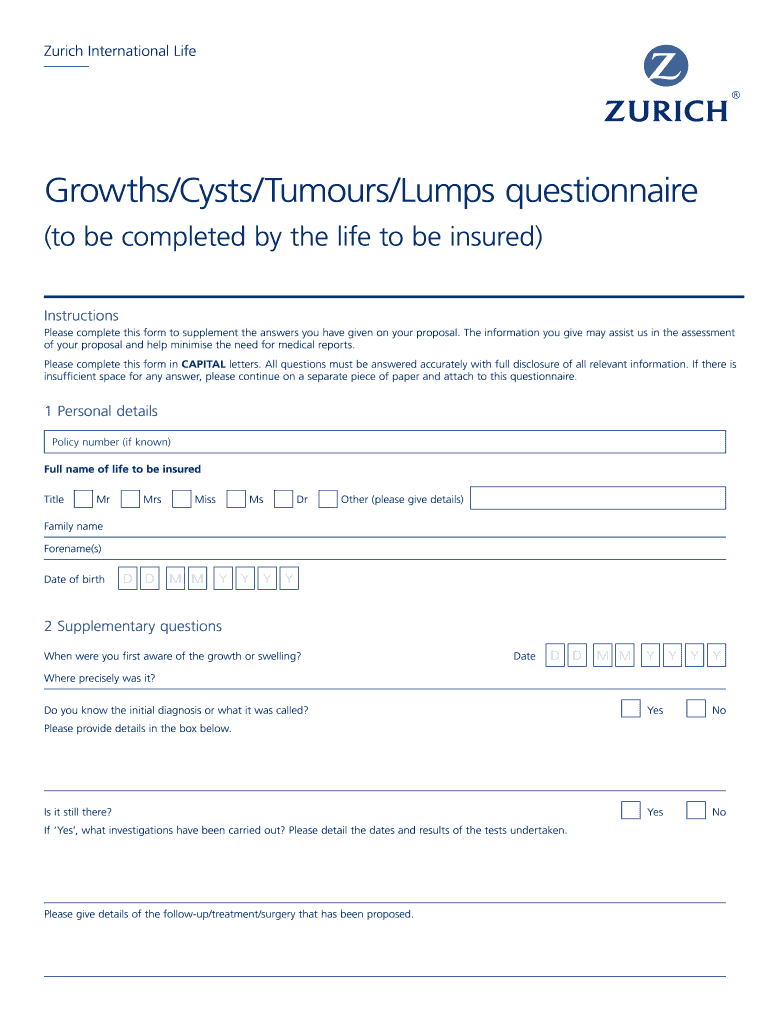  Data Collection Form Zurich Intermediary 2018-2024