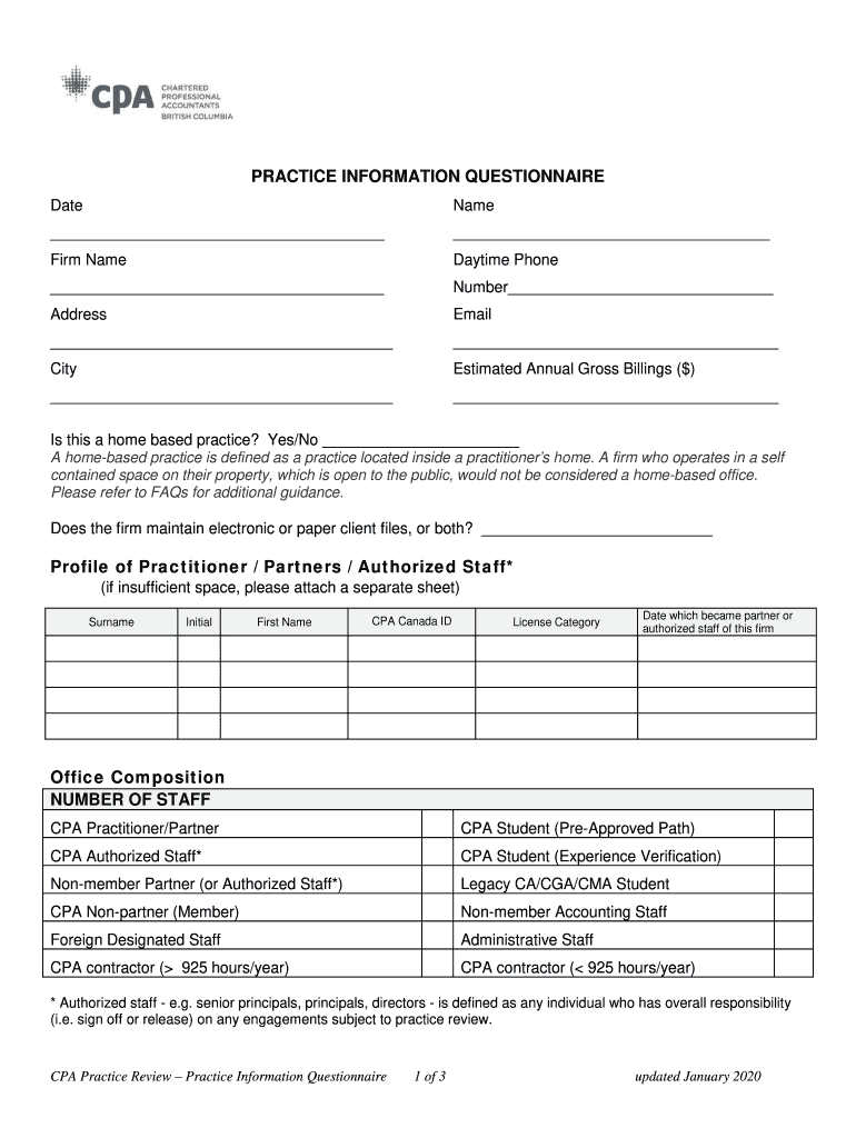 Full Service Family Practice in British Columbia Policy NCBI  Form