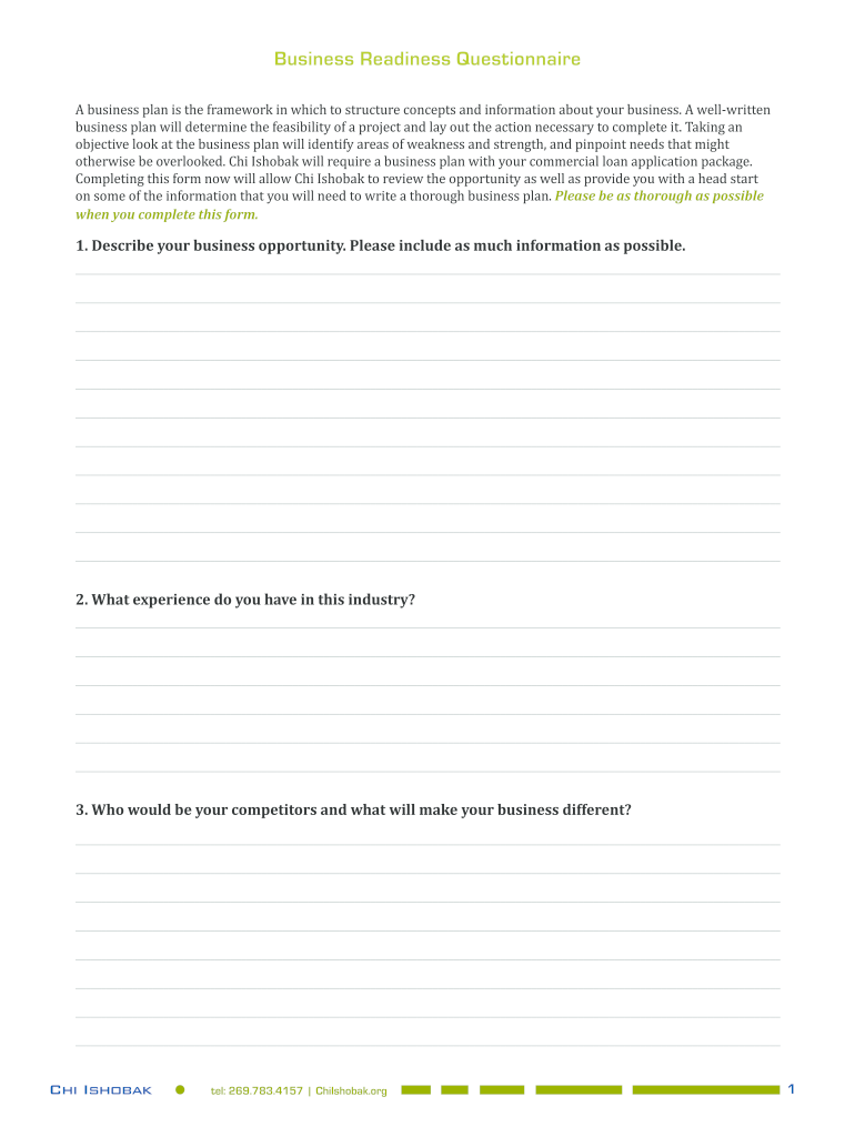 Parts of a Business Plan 7 Essential Sections NFIB Com  Form