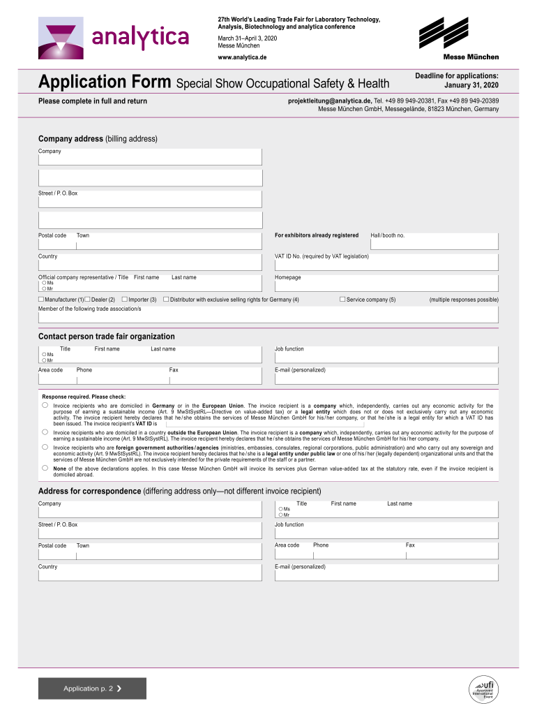 AnalyticaLaboratory Technology, Analysis, Biotechnology  Form