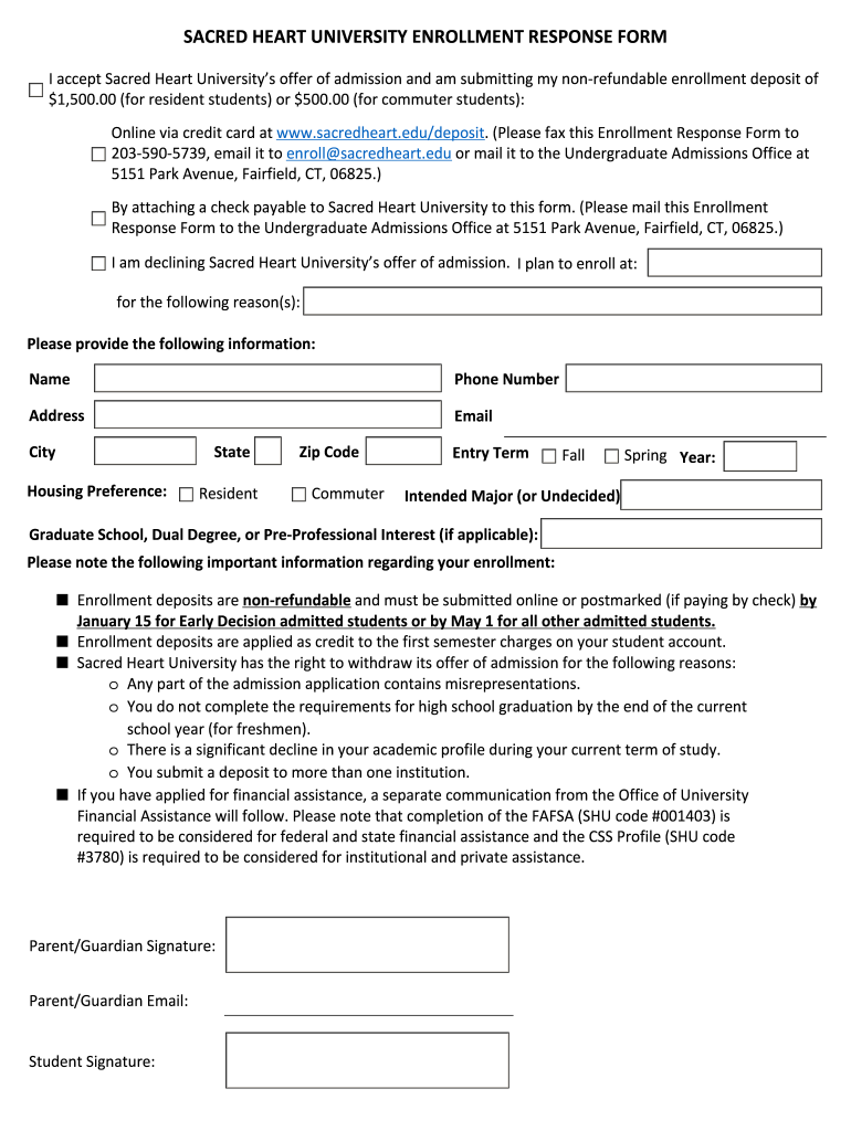 Does Submitting SIR Affect Admissions??College Confidential  Form