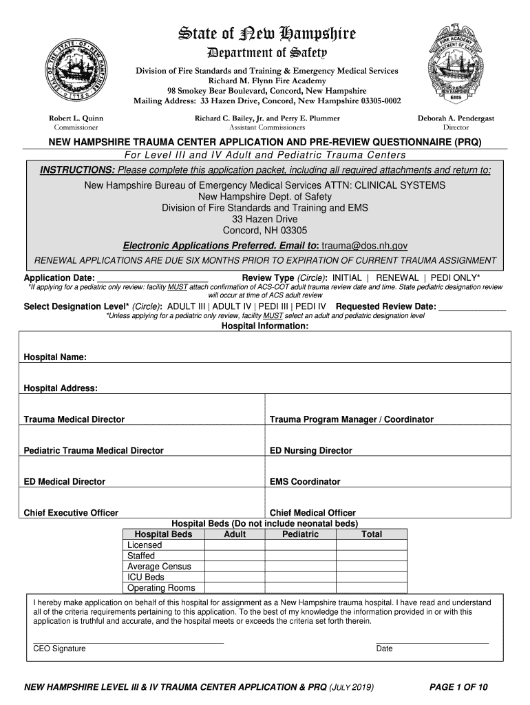 Contact the Division of Fire Standards and Training NH Gov  Form