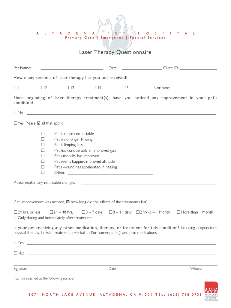 Primary Care Emergency Special Services  Form