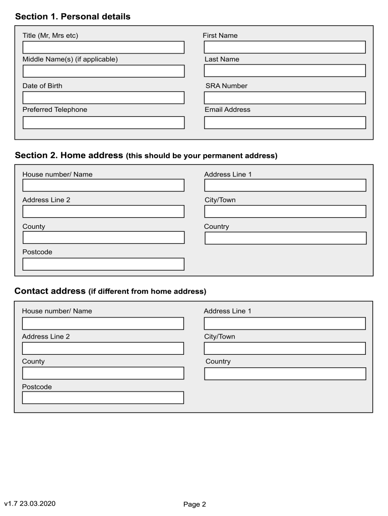 Character and Suitability Assessment Form