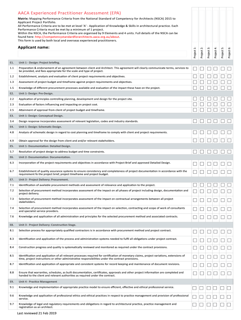 Information Sheet LOCALLY EXPERIENCED PRACTITIONERS