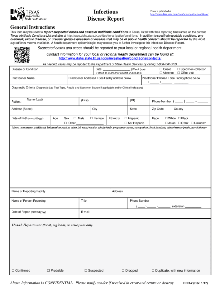 Infectious Disease Reporter is Published at Http  Form