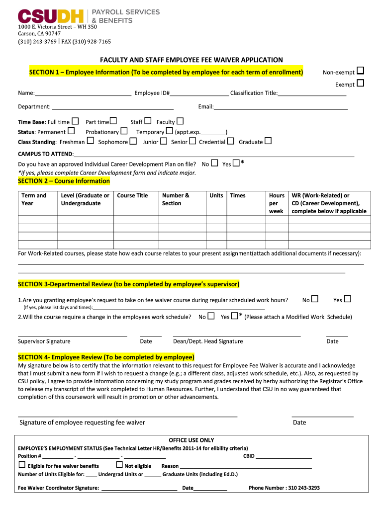 Victoria Street WH 350  Form