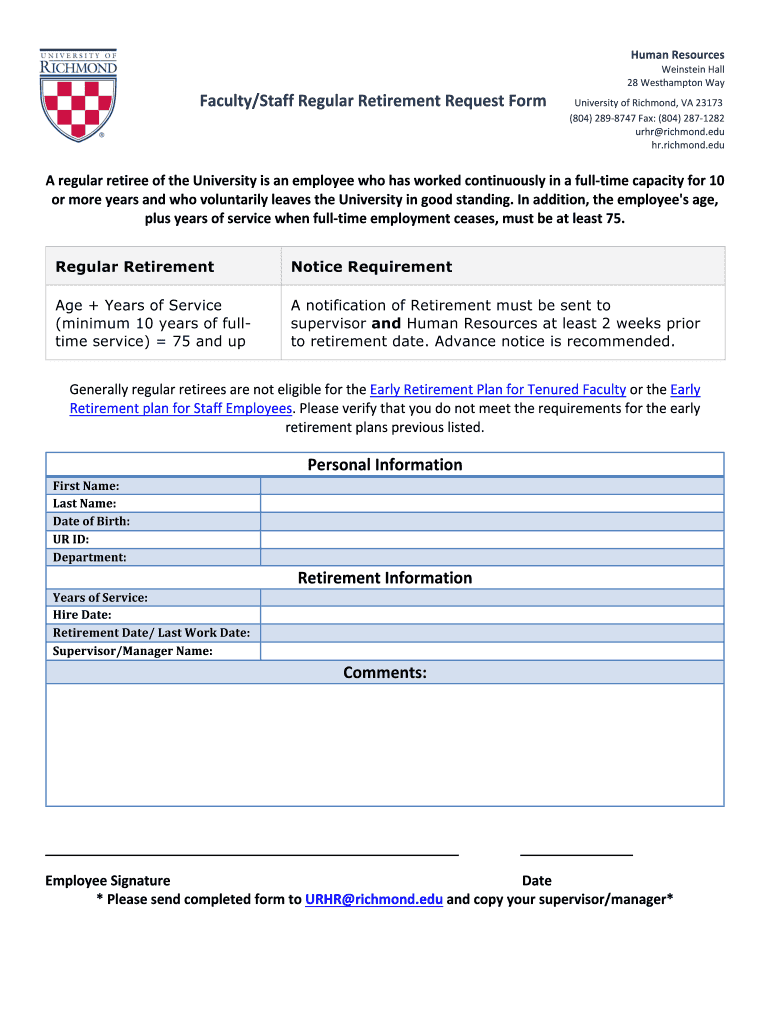 Get and Sign Retirement Form DOCX