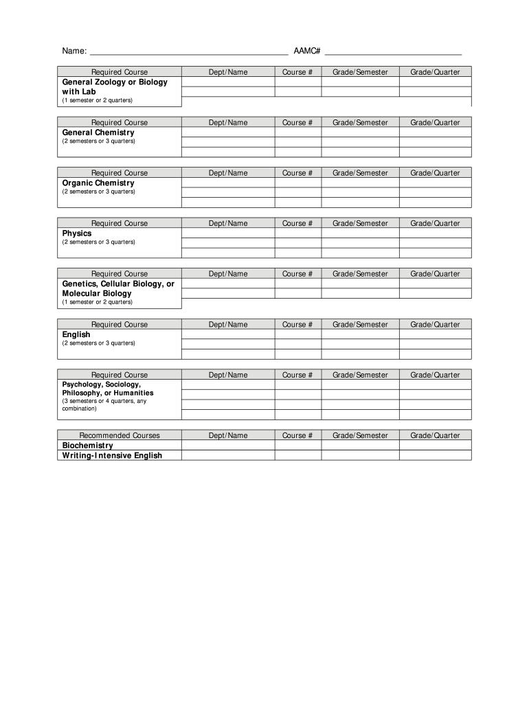 The University of Oklahoma College of Medicine Academic  Form